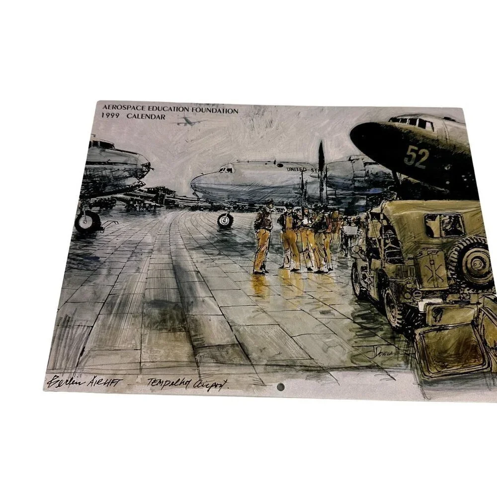 * Vintage Calendar 1999 Aerospace Education Foundation Calendar